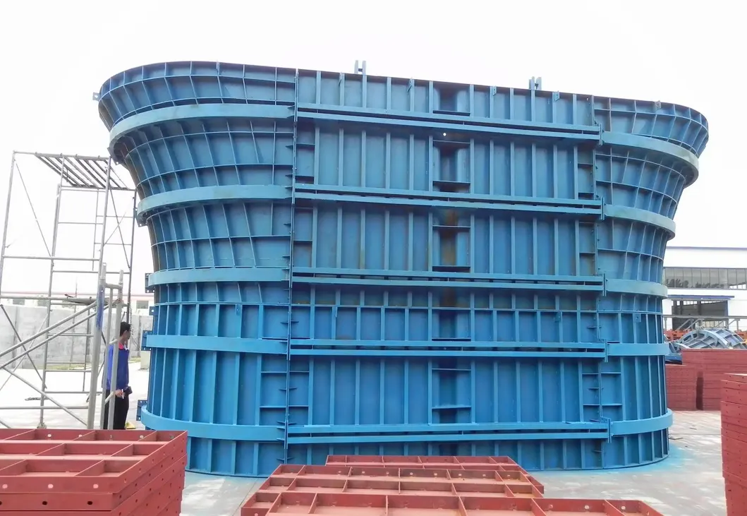 High Quality Steel Formwork Manufacturer Concrete Casting Shaped Pier Column Formwork